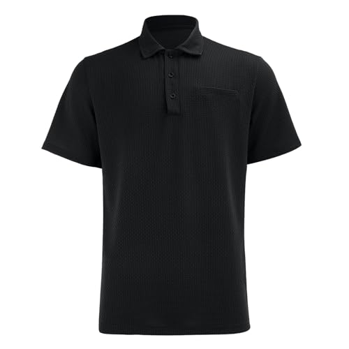 Breeze Polo Shirts Camisas Polo para Hombre Color Negro Talla Large miniatura 7