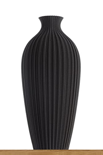 Blumenvase / Dekovase Saskia S 16 cm für Schnitt-/ Trockenblumen | nachhaltig | wasserdicht | Pampasgras (Schwarz) Cover