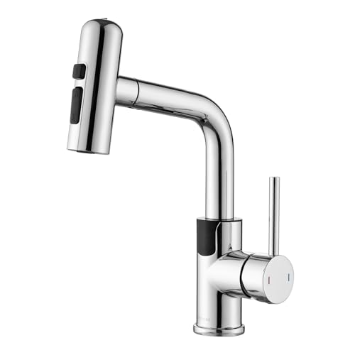 Robinet Salle de Bain Mynaiad avec Indicateur de Température LED, Douchette Extractible, Mitigeur...