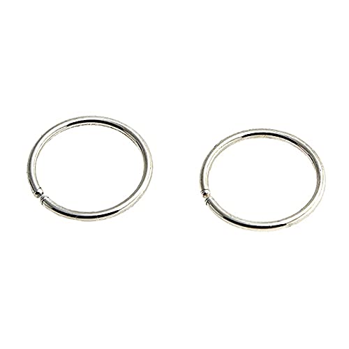 Fashion Art Jewelry6mm Small 22 GA Sterling Silver Hoop Earrings Cartilage Nose Septum Helix Tragus Piercing Hypoallergenic Thin Tiny (6mm 22 Gauge | 1 Pair, 925 Sterling Silver)
