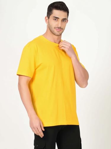 Image of Men's Plain Cotton Crew Neck T-Shirt Regular Fit Short Sleeve Tee