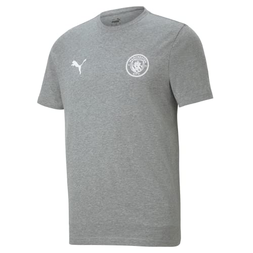 Manchester City Essentials Mens Tee - Grey - Medium