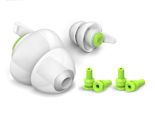 MSA SoundOut Ear Plugs for Sleeping | Reusable & Comfortable Side Sleeper Ear Plugs, Noise Reduction, Snoring | 2 x Hypoallergenic Earplugs, 3 Sets of Acoustic Filters, 1 x Travel Case