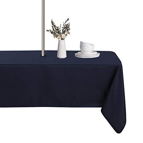 LUSHVIDA Navy Waterproof Tablecloth