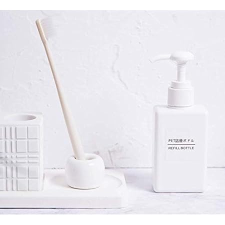 Amazon Co Jp 歯ブラシスタンド 丸型 ２個入り ホワイト おしゃれ 歯ブラシ立て 歯ブラシホルダー 歯ブラシ 立て 歯ブラシスタンド 天然素材 パソコン 周辺機器