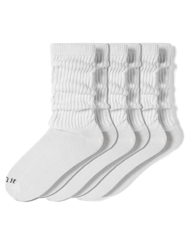 Image of HUE Women's Slouch Socks Crew Boot Chunky Ribbed Cotton Scrunch