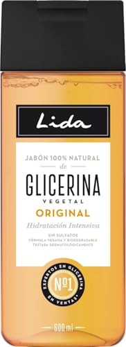 Lida - Gel de Ducha y Baño Glicerina 100% Natural - 600 ml