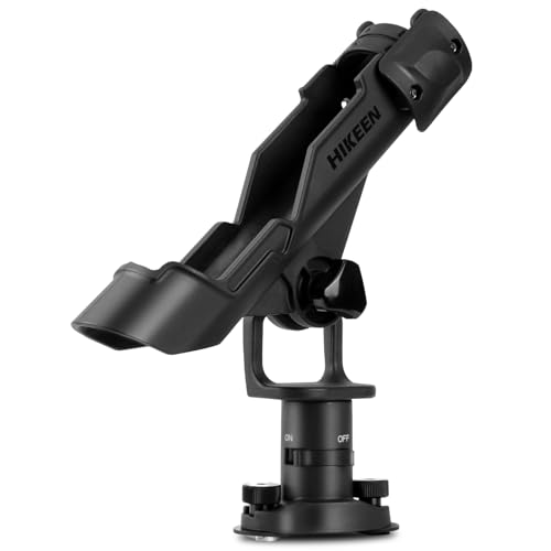 Booteady Support de canne à pêche pour kayak, support de canne à pêche pour bateau de pêche, support de canne à pêche réglable à 360 degrés