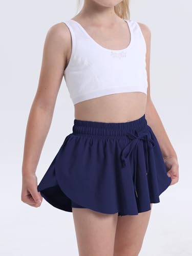 Image of Flowy Shorts for Teen Girls Athletic Running Youth Butterfly Shorts