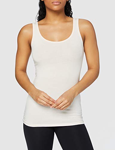 Iris & Lilly Women's Cotton Tank Top, Pack of 2, Pale Pink/White, XX-Large