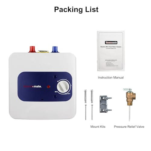 Thermomate ES150 Mini Tank Water Heater Electric, 1.32 Gallons Small Under Sink Water Heater For Point Of Use Instant Hot Water 110V 120V thumb #7