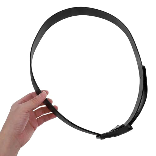 Cinturón de golf de silicona negro unisex ajustable resistente al sudor pack de 2 4