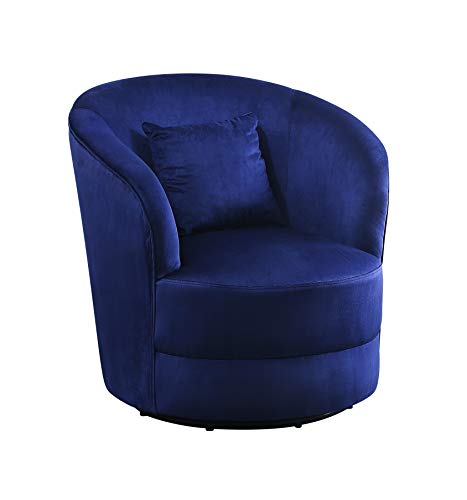 Atlantic Home Collection Sessel Colin, 360Grad, Polyester, Blau, BxTxH:...