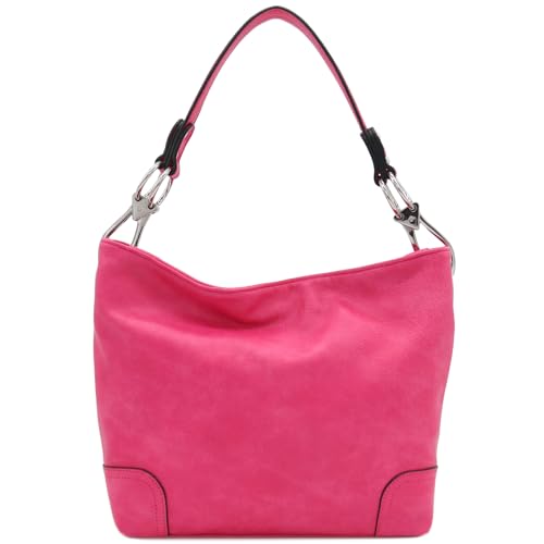 Image of Hobo Shoulder Bag with Big Snap Hook Hardware