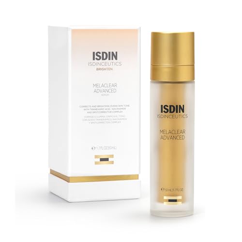 ISDIN Isdinceutics Melaclear Advanced Dark Spot Correcting Serum with Tranexamic Acid & Niacinamide Corrects Brightens and Soothes 1.7 Fl Oz