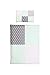 ULLENBOOM ® Kinder Bettwäsche 100x135 cm Mint Grau (Made in EU) - Kissenbezug (40 x 60 cm) und Deckenbezug (100 x 135 cm), Kinder- & Baby Bettwäsche aus Baumwolle, Design: Patchwork