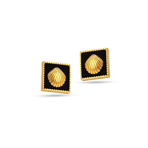 Image of Rubans Demi Fine Stainless Steel Stud Earrings Daily Gift for Women & Girls