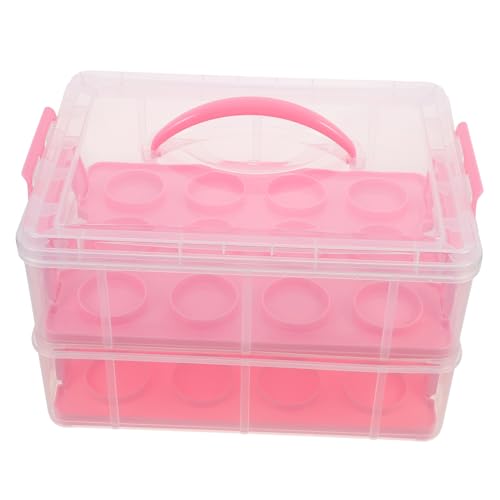 PRETYZOOM Small Cake Box Cupcake Carrier for Home Portable Dessert Carrier Cake Boxes Storage Display