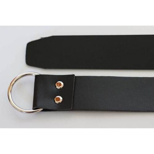 Men's Medieval Renaissance LARP Viking Knight Warrior Faux Leather O Ring Belt4