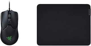 Razer Viper 8K Hz - Ambidextrous E-Sport Gaming Mouse with 8000 Hz HyperPolling Technology Black & Gigantus V2 Medium - Soft Medium Gaming Mouse Mat for Speed and Control Black