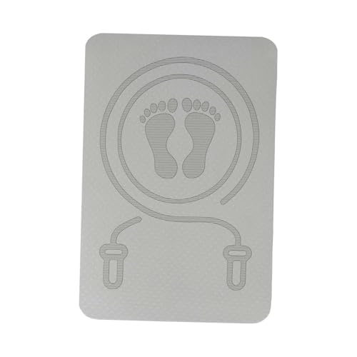 Estera antideslizante para cuerda de saltar para gimnasio en casa, protege el piso y la cuerda, alfombrilla de 60x40 cm, 8 mm de grosor, absorbe impactos para ejercicios de fitness