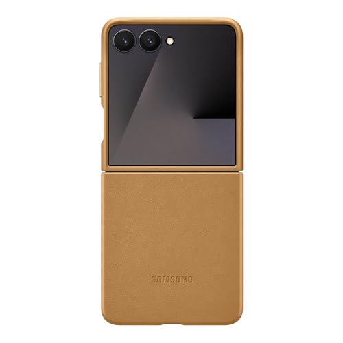Image of Samsung Galaxy Z Flip7 Kindsuit Phone Case, Textured Feel, Protective Cover, Soft Inner Lining, US Version, Camel