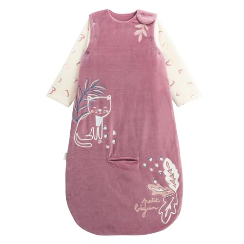 Petit Béguin - Gigoteuse siège auto TOG 3 en velours avec manches amovibles Matcha