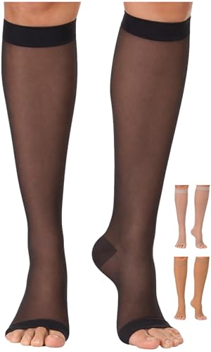 Image of ABSOLUTE SUPPORT Sheer Knee High Compression Socks 20-30mmHg