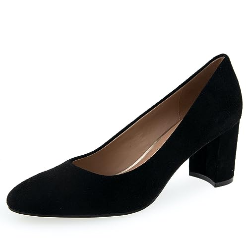 Aerosoles Betsy High Heeled Pump, Black Suede, 8M