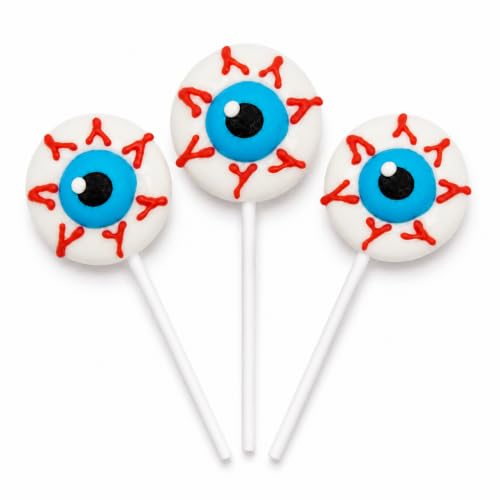 Fruidles 24-Count Halloween Eyeball Lollipops Candy, Trick-Or-Treat Party Bag Fillers, Party Favor (24-Pack) - image 2