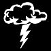 XLNB. 16.7cm * 17.9 cm Cartoon Animation Flash Lightning lampeggia e Thunder Rumbles Electric Vivid Vinyl Car Sticker Decalcomania (Color Name : Silver)