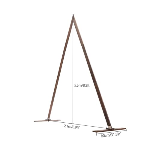 Dreieckiger Hochzeitsbogen aus Holz für Zeremonie, Hochzeitslaube, Hintergrundständer für Garten, Hochzeit, Partys, Dekorationen, rustikale Hochzeitsbögen