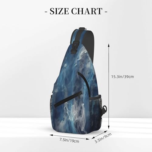 Bolso bandolera casual negro para hombre y mujer miniatura 3