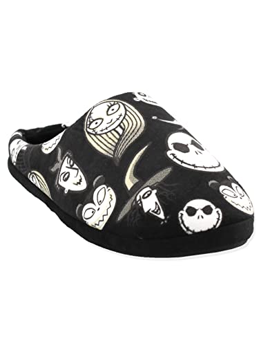 Disney The Nightmare Before Christmas Jack Sally Adult Women's Scuff Slide On Slippers2