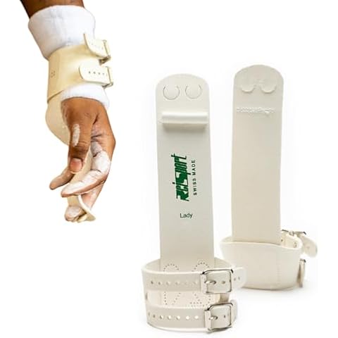 Reisport Women's Uneven Bar Double Buckle Gymnastics Grips - Durable Leather Hand Grips for Gymnastics Bars Women & Girls - Gymnastics Equipment & Accessories Advanced Gymnasts, Made In USA - Small Cover