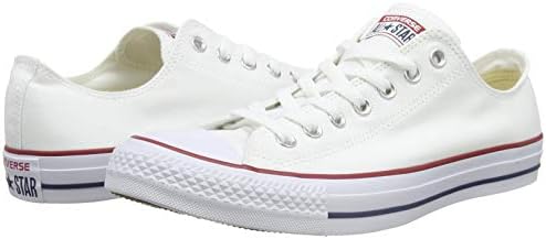 Converse Chuck Taylor All Star Low Top Unisex Canvas Oxford Shoes (8.5 Mens D(M) US/10.5 Womens B(M) US, White) | Image 5