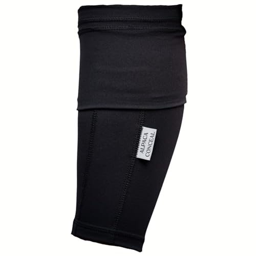 Travel Wallet - Jogging Ankle Stash - Travel Essentials - Anti Theft Travel Pack Pouch to Protect Cash, Cell Phone, and Passport, Fits Insulin, EpiPen -Designed for Running- Alpaca Conceal