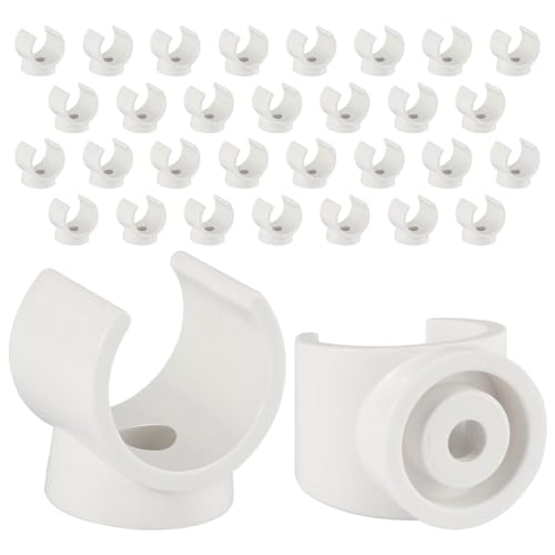 Hanabitx Abrazadera para tubos con clip PEX, abrazadera para tubos de 50 piezas de 1/2 pulgada para mangueras de agua y mangueras de PVC, herramientas para bridas para tubos de plástico en forma de U