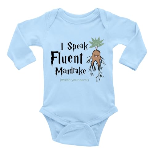 Image of GKrepps I Speak Fluent Mandrake Watch Your Ears! Baby Clothes Newborn Organic Bodysuits Romper