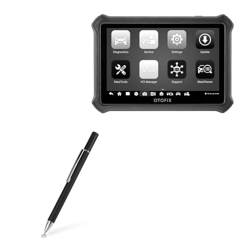 BoxWave Stylus Pen Compatible with Otofix D1 Lite Diagnostic Tablet - FineTouch Capacitive Stylus, Super Precise Stylus Pen - Jet Black