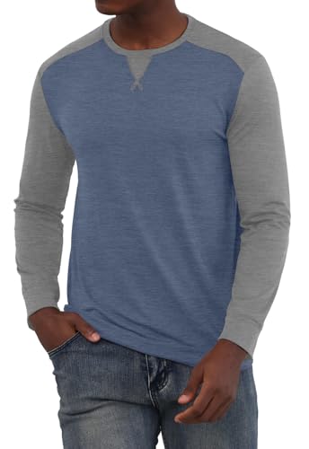 KESIHAN t-shirt baseball manches longues color block, coupe régulière