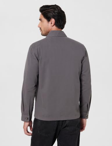 Image of Amazon Brand - Symbol Men's 100% Cotton Twill Casual Shacket /Jacket | Non Quilted | Non Lined | Mid-weight | Available in Plus Sizes