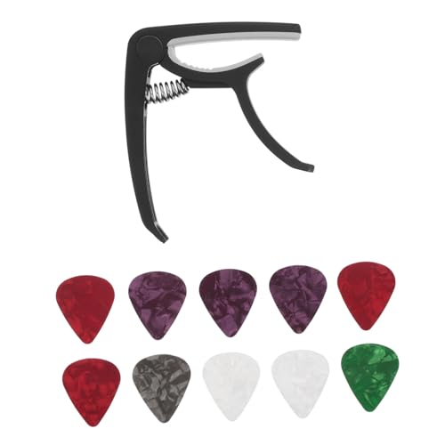 LRXIYODE ギター変調クリップ ピック 軽量コンパクトで持ち運び簡単 アコースティック エレキギター ウクレレ対応 正確な音程で多彩な演奏シ