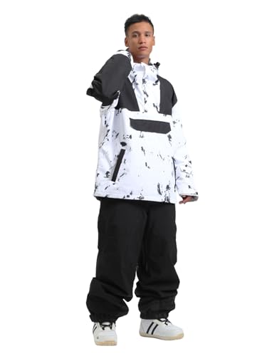 GSOU SNOW Men Ski Jacket Snowboard Snow Coat Warm Winter Waterproof Mountain Hooded