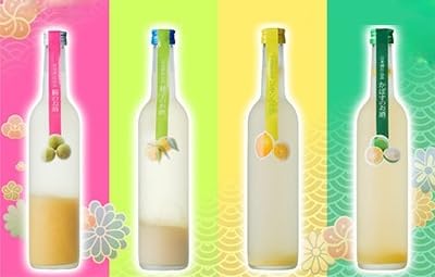 日本酒仕込みリキュールセットC 500ml×4種 (梅酒・柚子・レモン・かぼす)