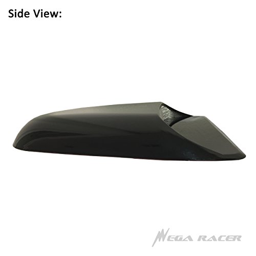 Mega Racer Universal Decorative Paintable Hood Scoop Smoke Black Sport Racing Air Flow Intake Vent Cover Nismo Style Auto - Thumbnail 5