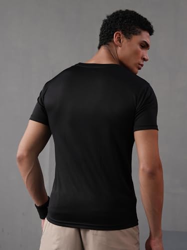 Image of CHKOKKO Gym T Shirts for Men Workout Activewear Solid Quick Dry Sports Tshirt for man Breathable Lightweight Half Sleeve Regular Fit Round Neck Running Boys T Shirt