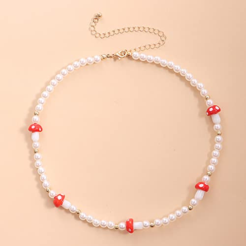 Craftdady 100Pcs Cute Mushroom Lampwork Beads Red White Small Handmade Glass Spacers Beads for Jewelry Bracelets Earring Making Hole: 2mm - Image 4