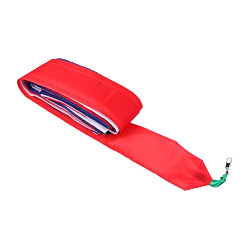 LIOOBO Kite Tail Flat Ribbon Streamer Rainbow Multi Color 30M Length Colorful Floating Tail for DIY Craft Kite Decor (Red White Blue)