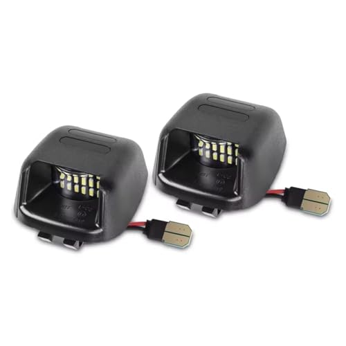 Luces de matrícula LED de alta visibilidad y tubo rojo para Nissan Navara D40